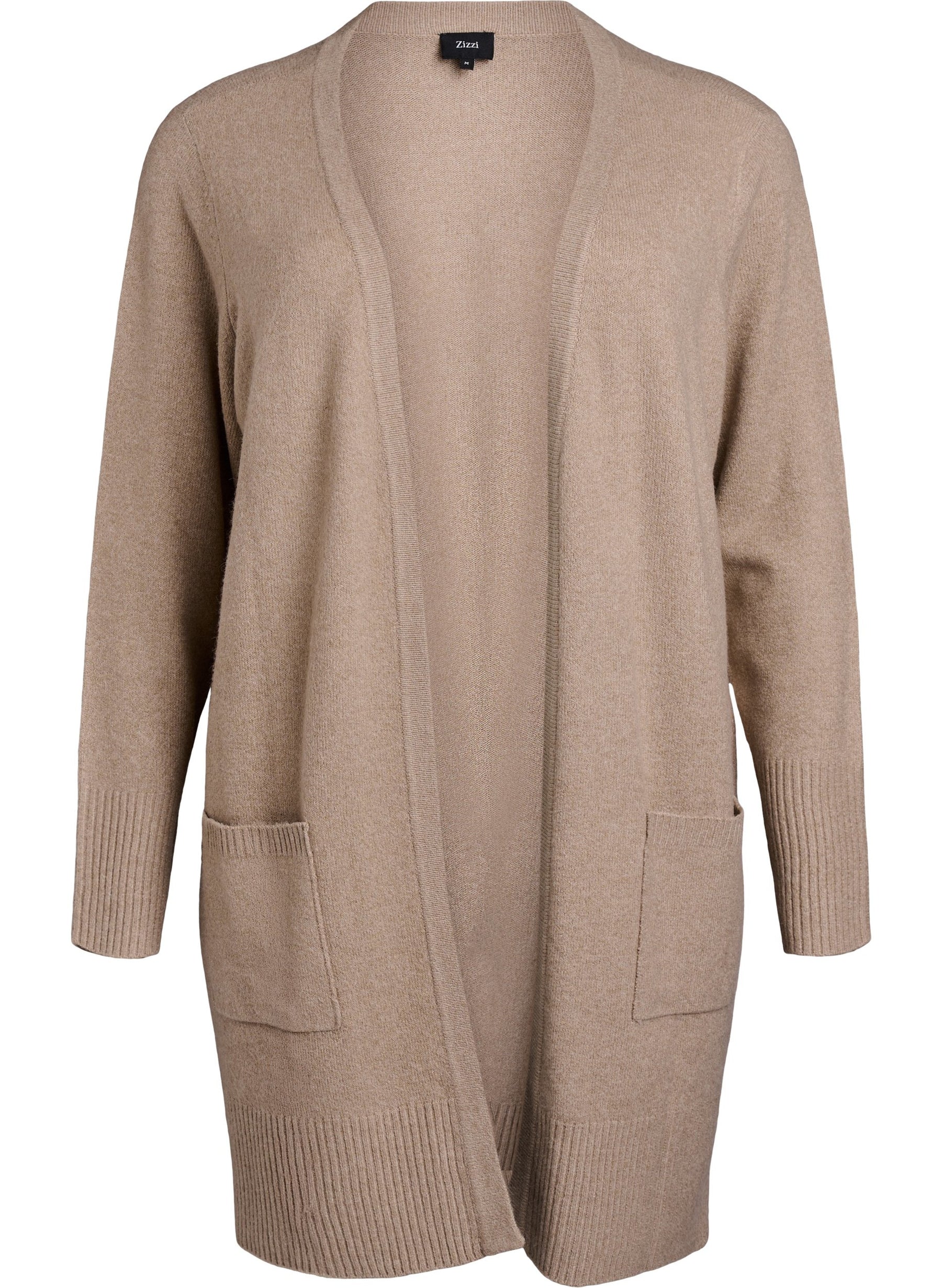 Zizzi Sunny Cardigan in Beige