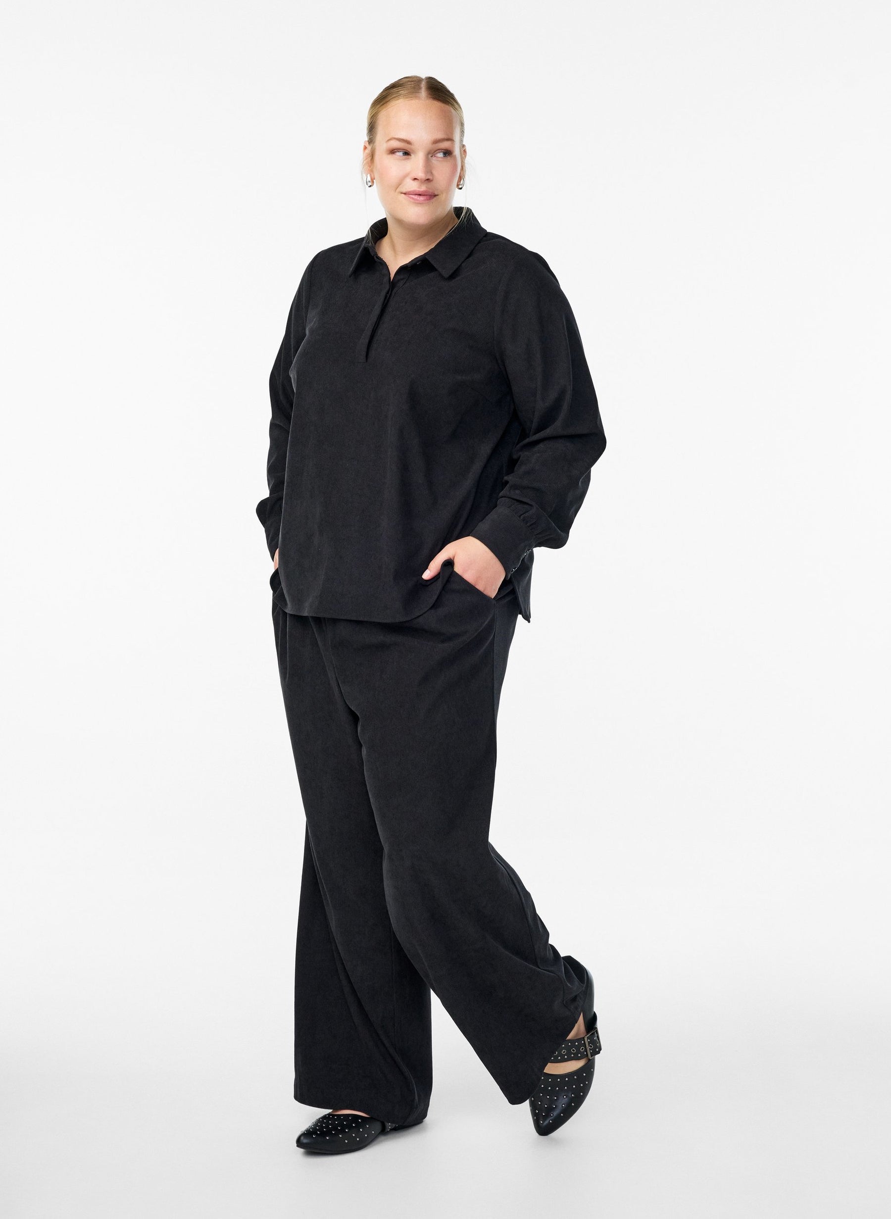 Zizzi Surine Trousers in Black