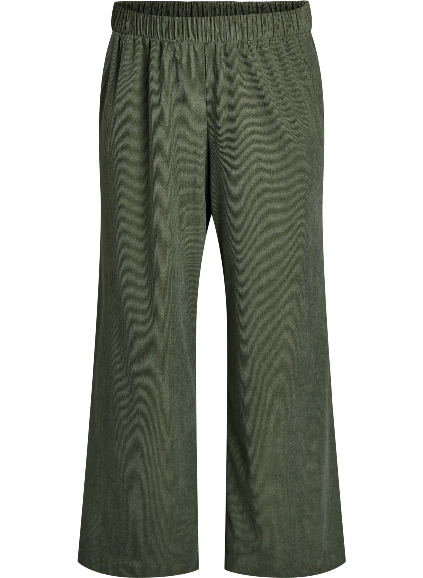 Zizzi Surine Trousers in Khaki