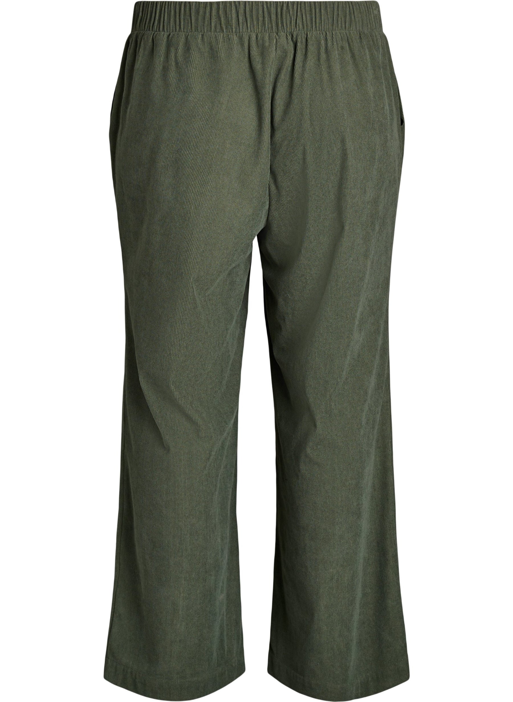 Zizzi Surine Trousers in Khaki