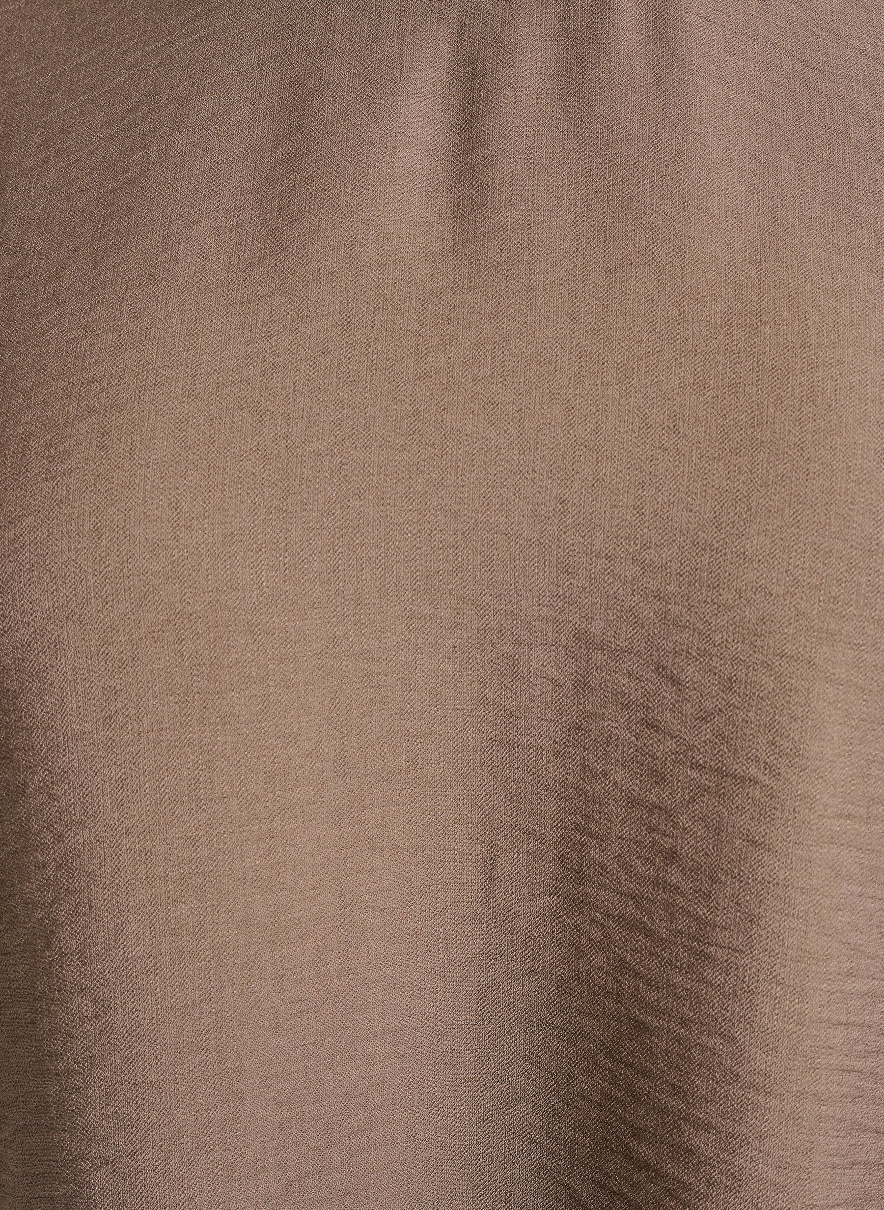 Zizzi Vilma Blouse in Brown
