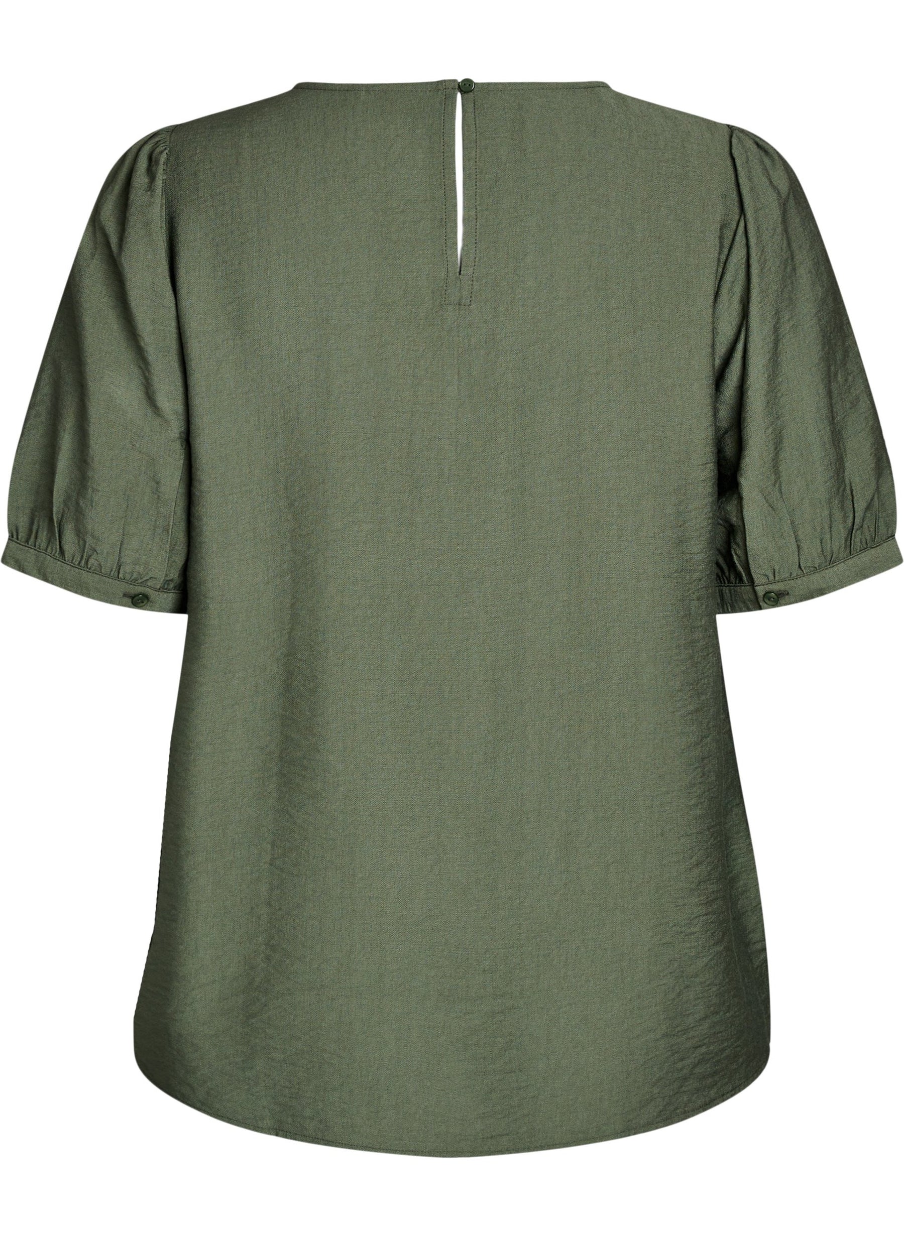 Zizzi Vilma Blouse in Green