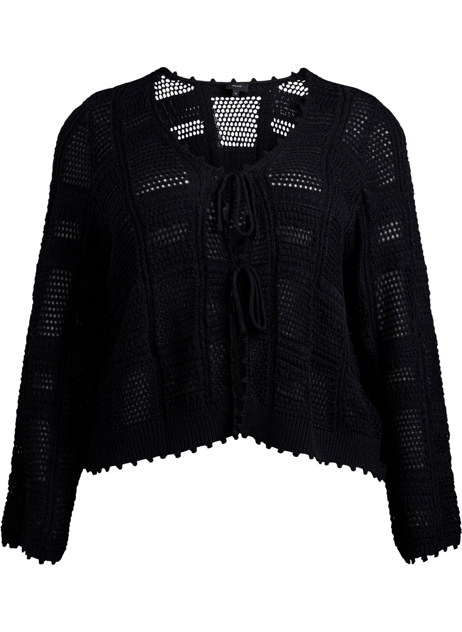 Zizzi Viola Cardi in Black