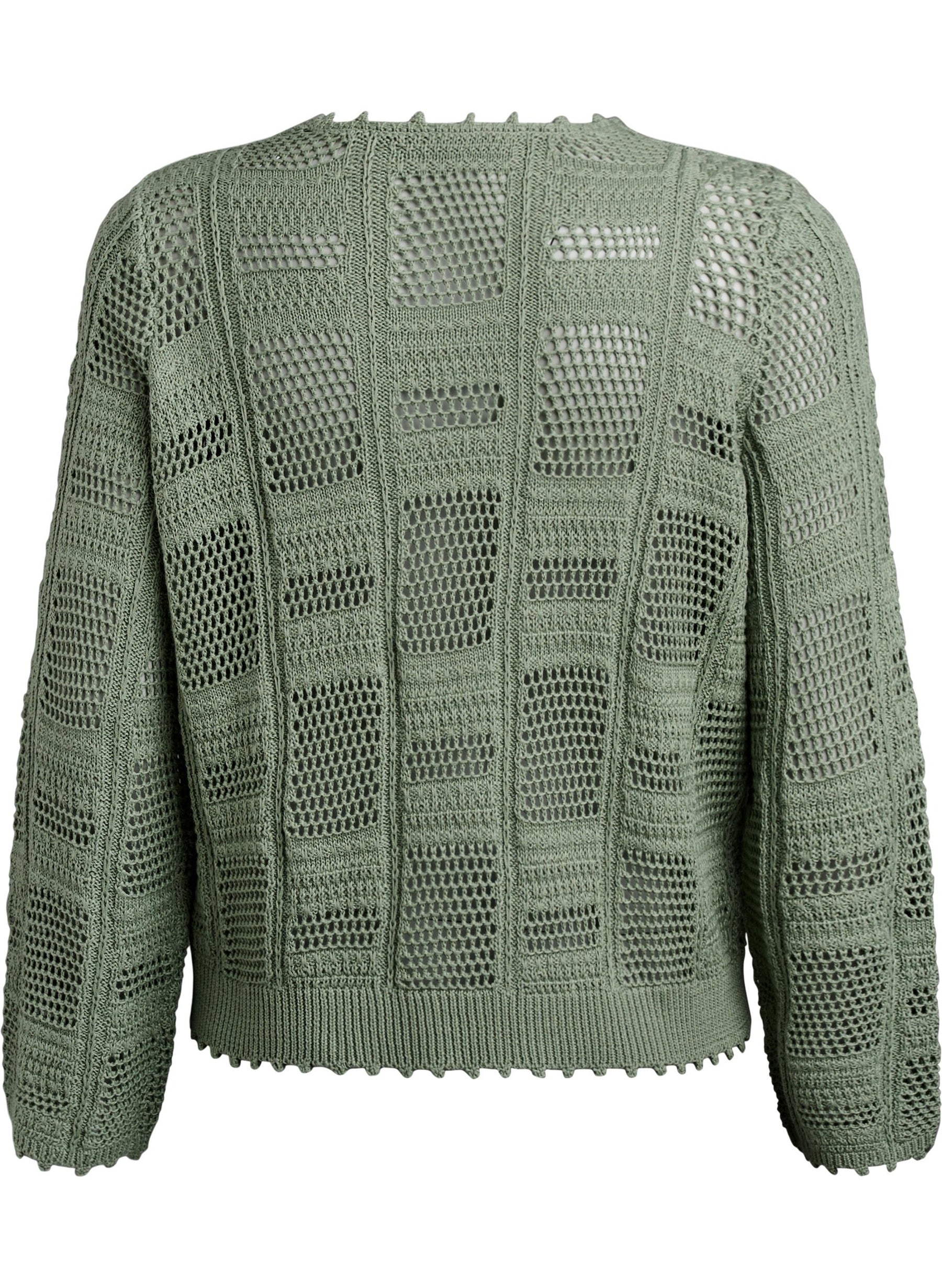 Zizzi Viola Cardi in Green