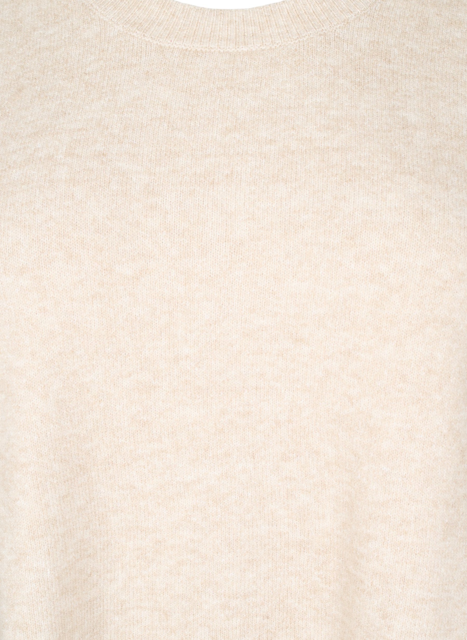 Zizzi Vista Knit Vest in Beige