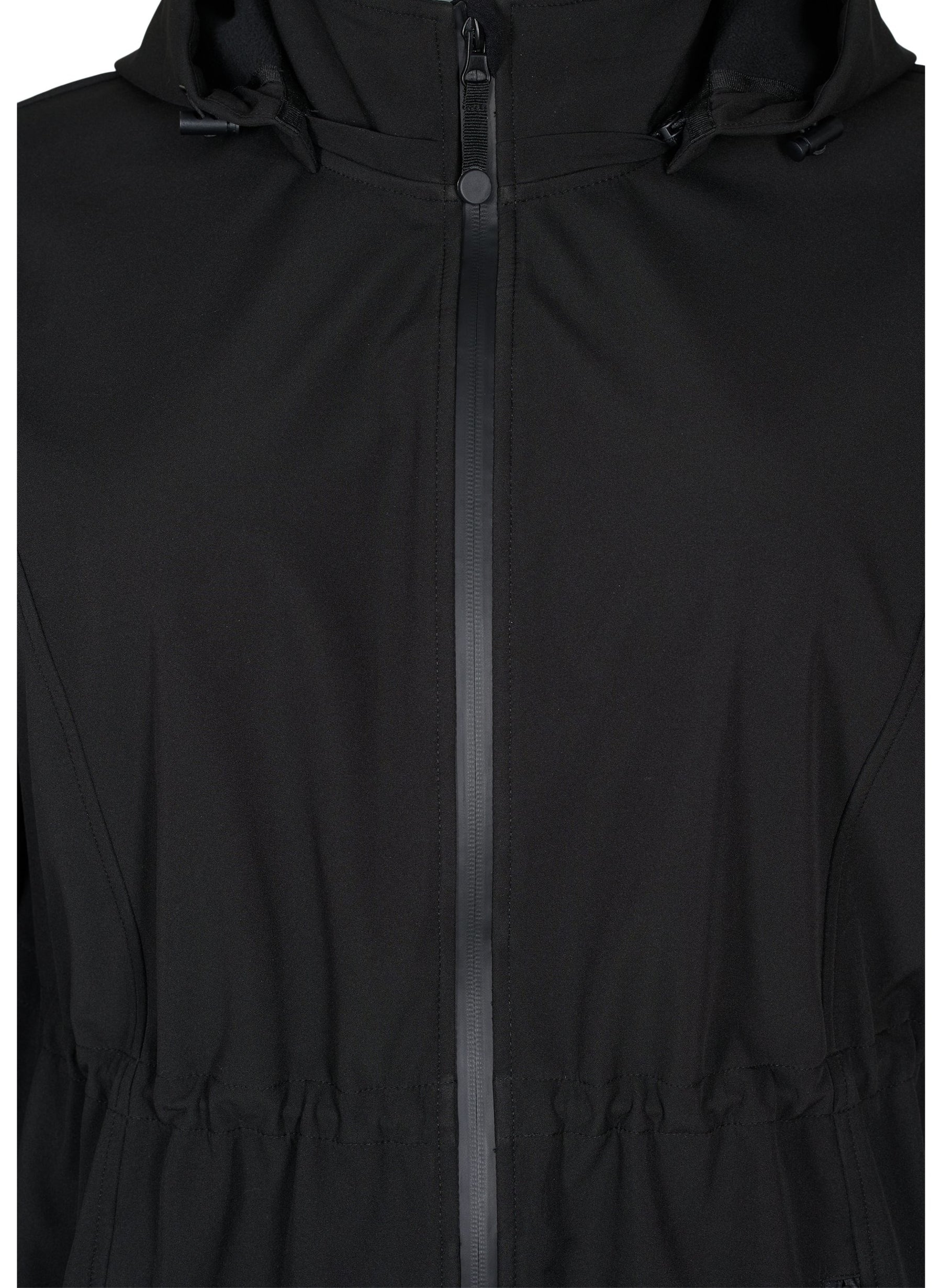 Zizzi Waterproof Coat in Black