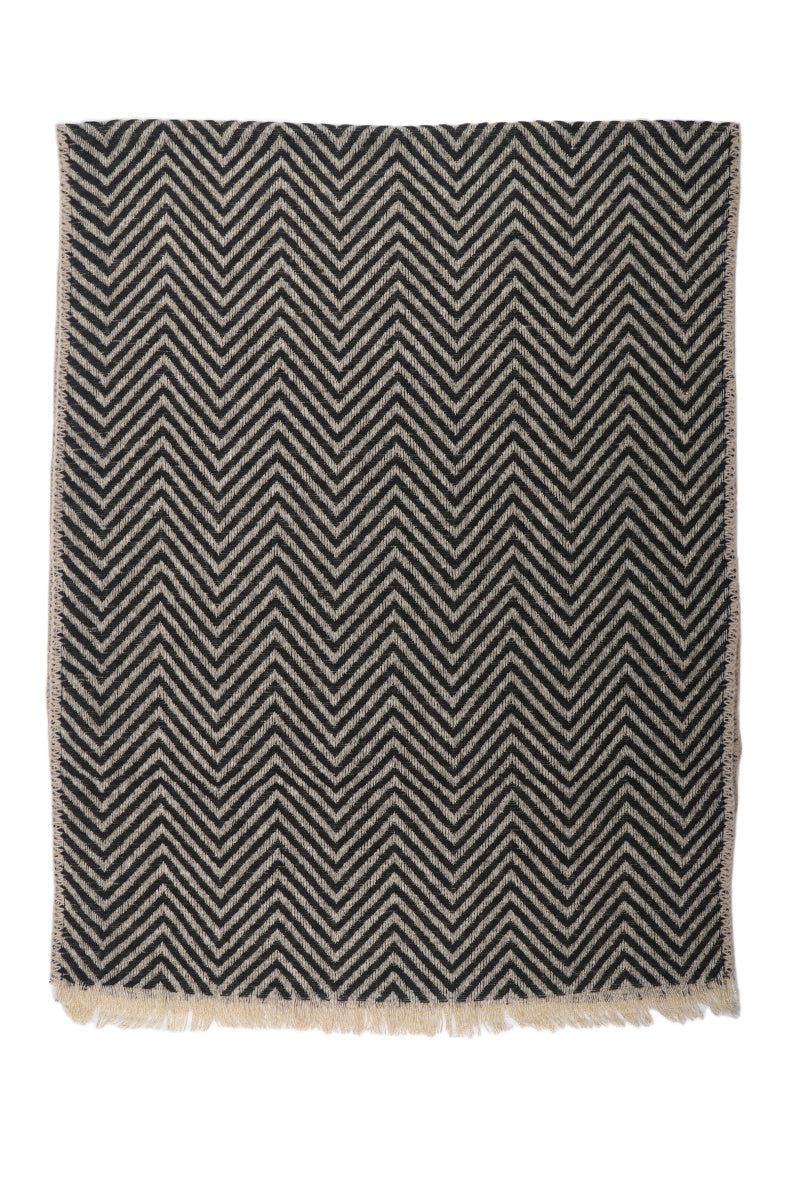 Janelle Scarf in Black and Gold