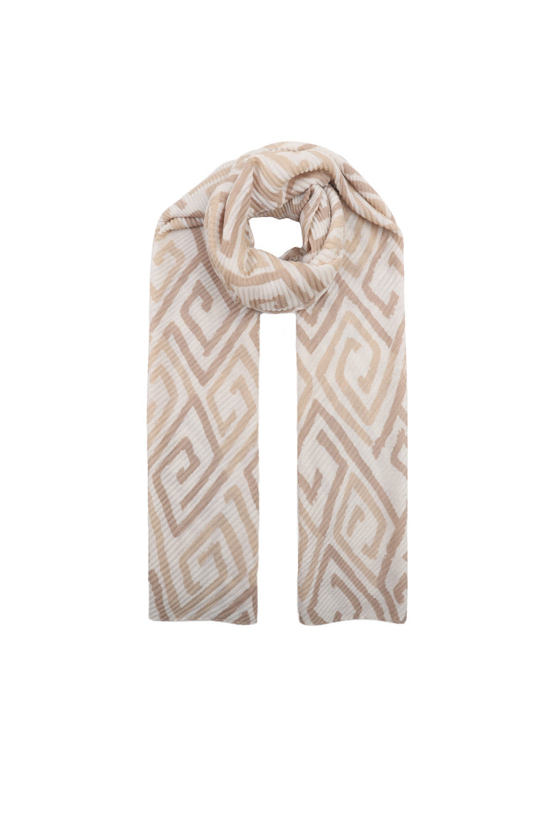 Miranda Scarf in Beige/Cream