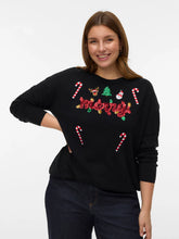 Vero Moda Curve X-Mas Candy Cane Knit Jumper