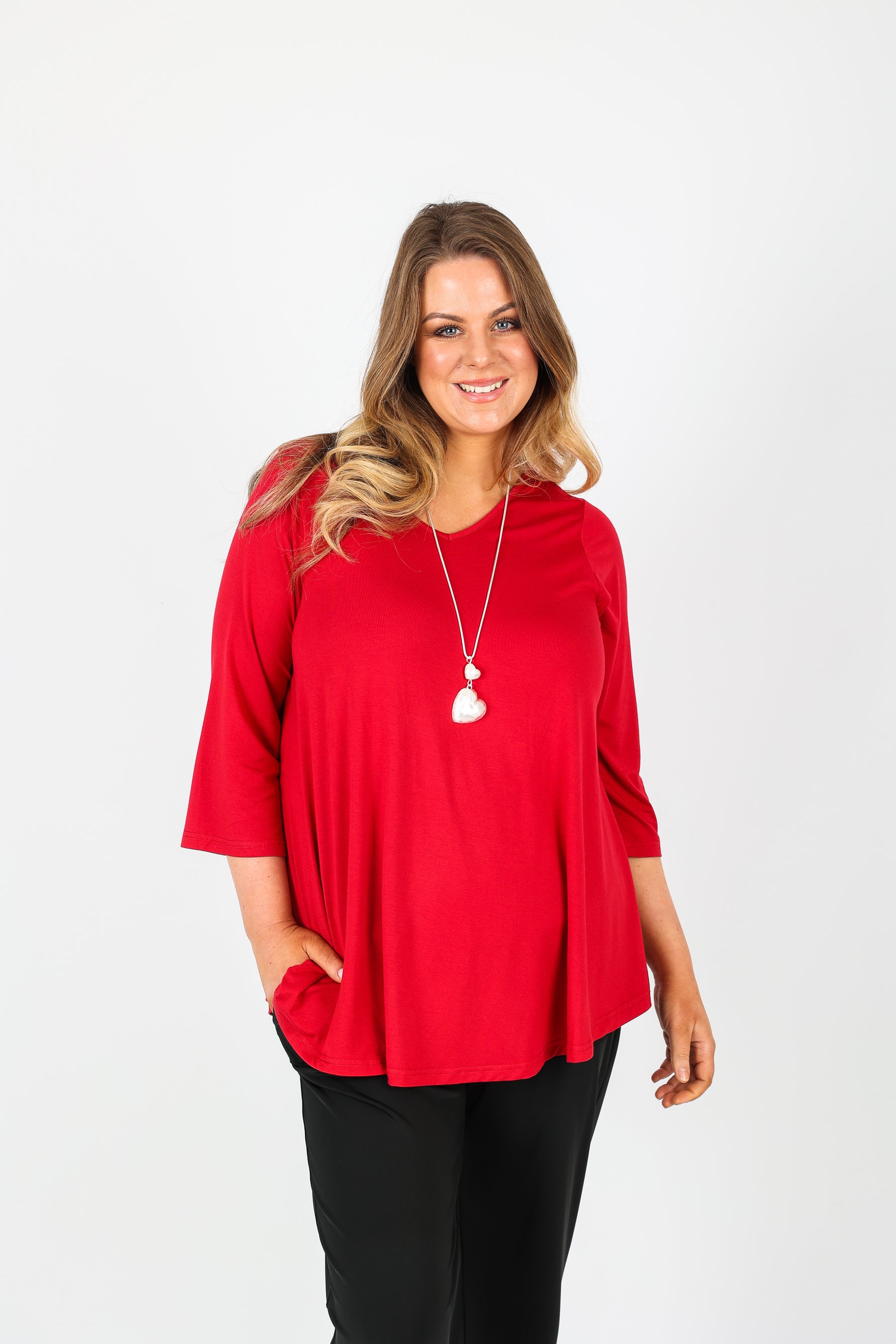 Mellomi Julie Reversible Top in Red