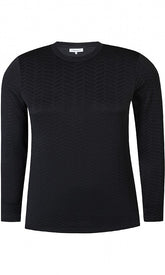 Zhenzi Romy Stretch Top in Black