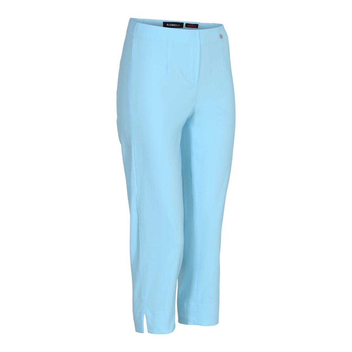 Robell Crop Trousers | Turquoise - Wardrobe Plus