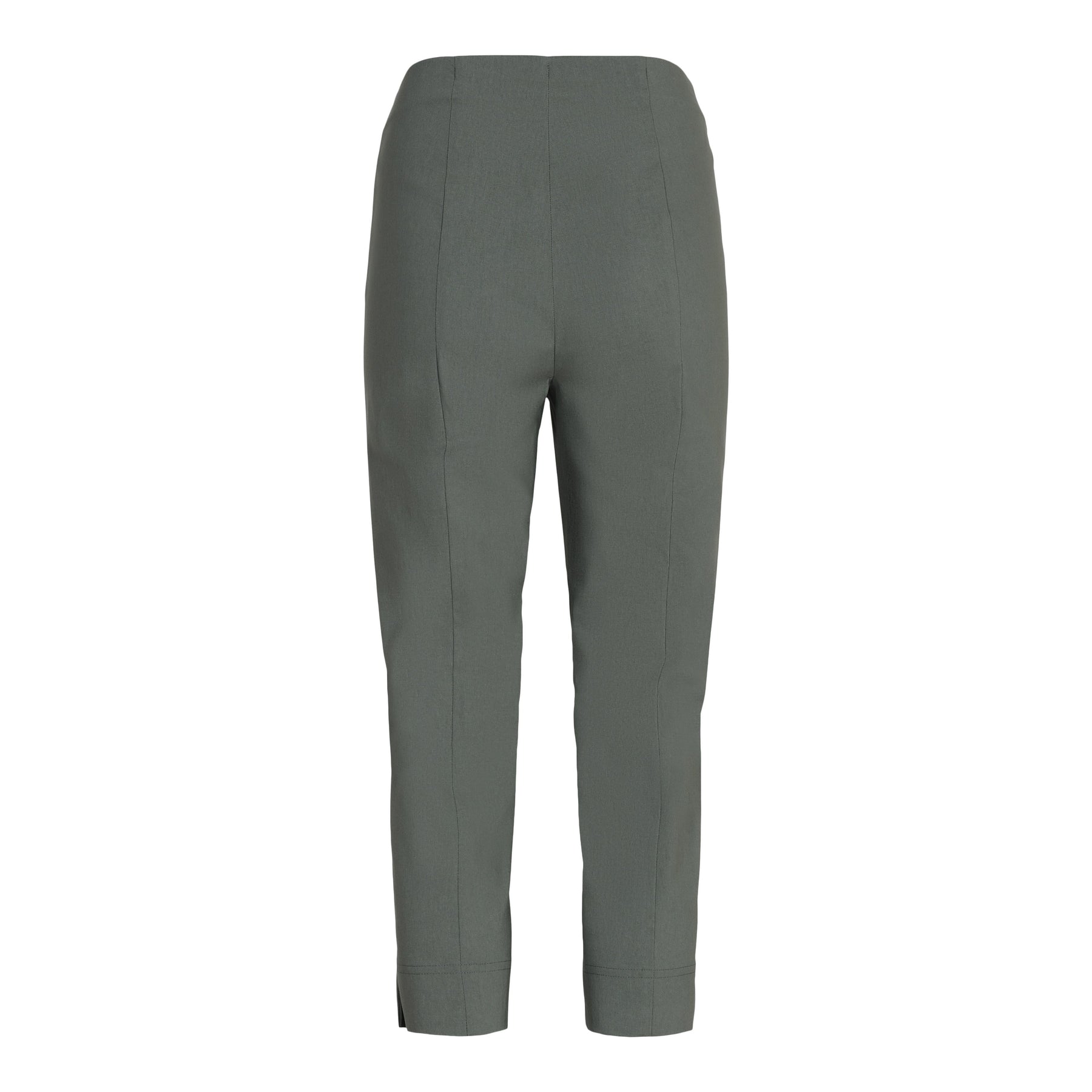 Robell Crop Trousers | Khaki Green - Wardrobe Plus