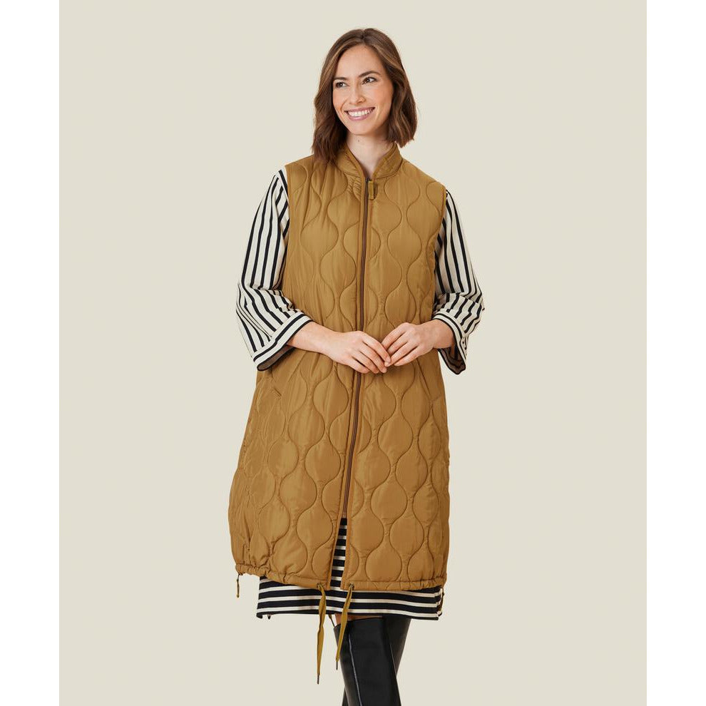 Masai Tenna Gilet in Mustard - Wardrobe Plus