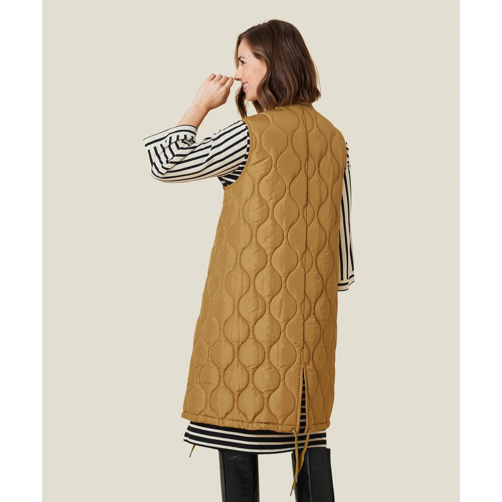Masai Tenna Gilet in Mustard - Wardrobe Plus