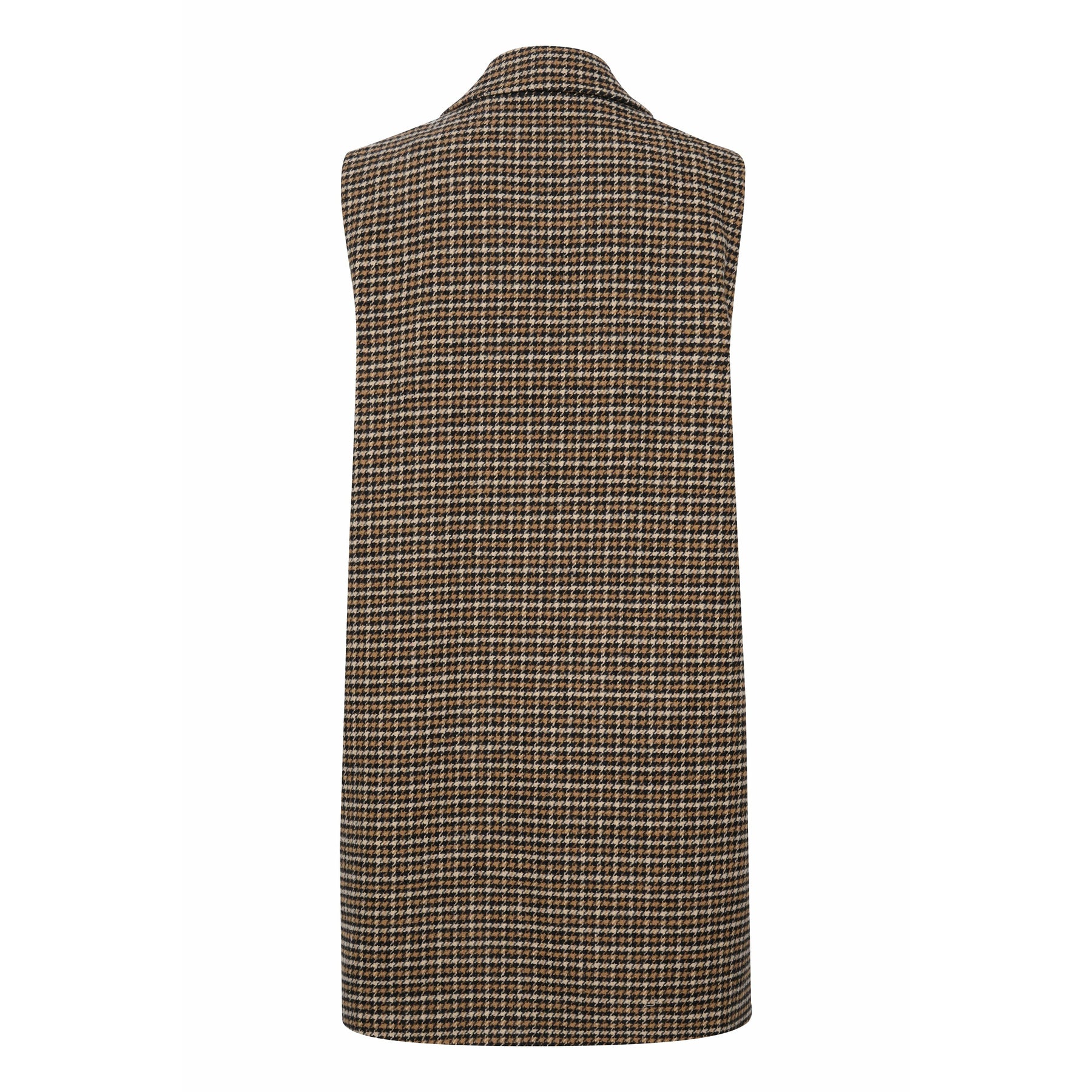 Kaffe Sonia Waistcoat in Check Pattern - Wardrobe Plus