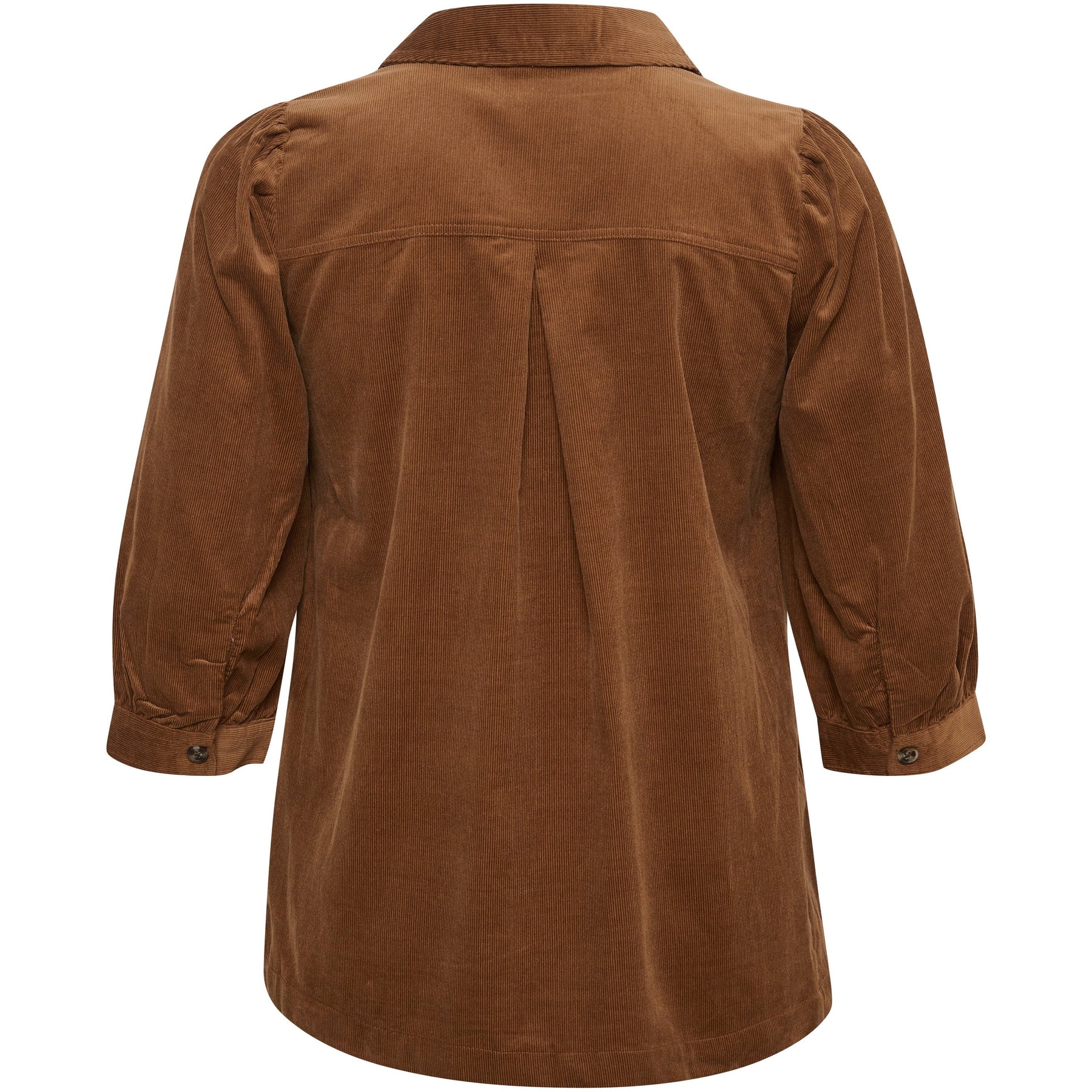 Kaffe Curve Vana Corduroy Shirt - Wardrobe Plus