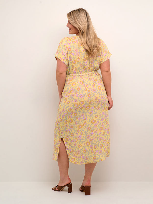 Kaffe Curve Ami Dress in Feather Flower
