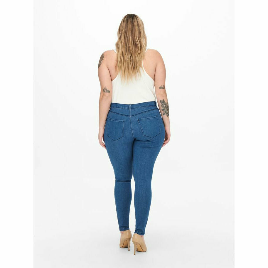 Only Carmakoma Blue Skinny Jeans - Wardrobe Plus