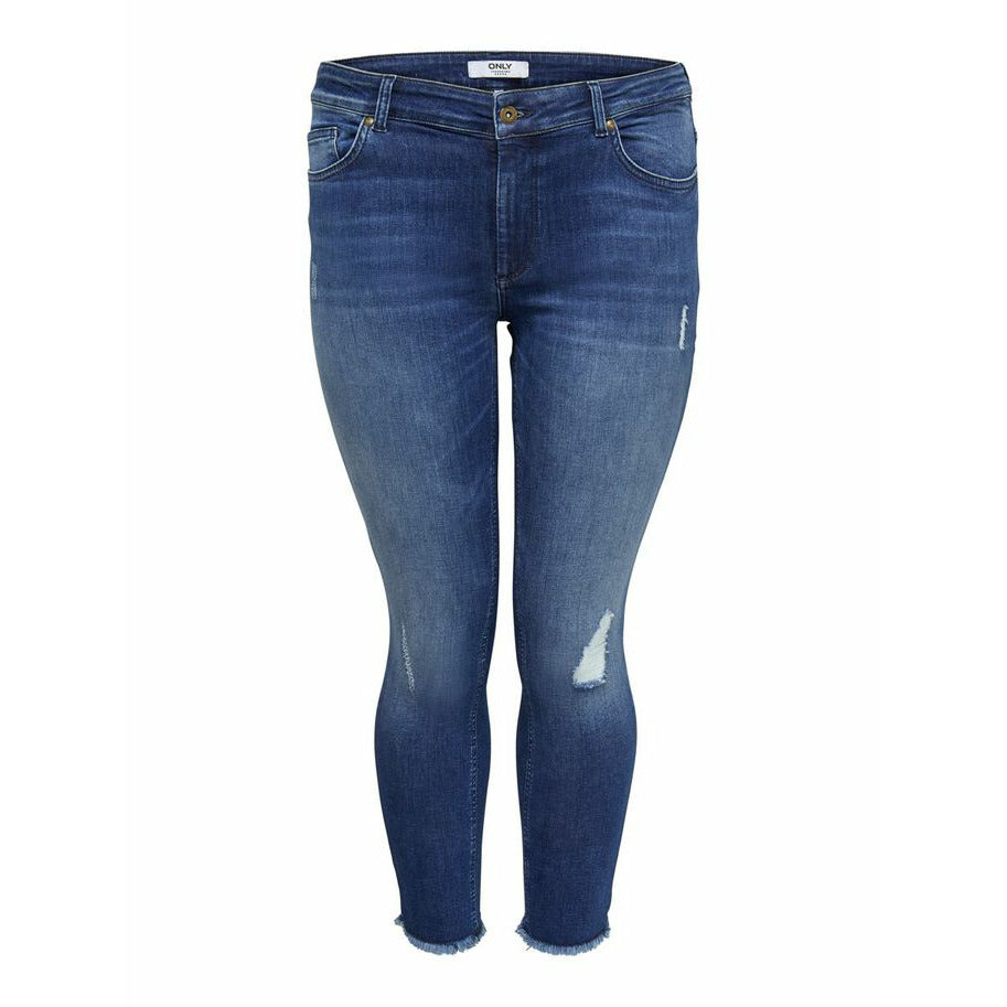 Only Carmakoma Distressed Skinny Jeans - Wardrobe Plus