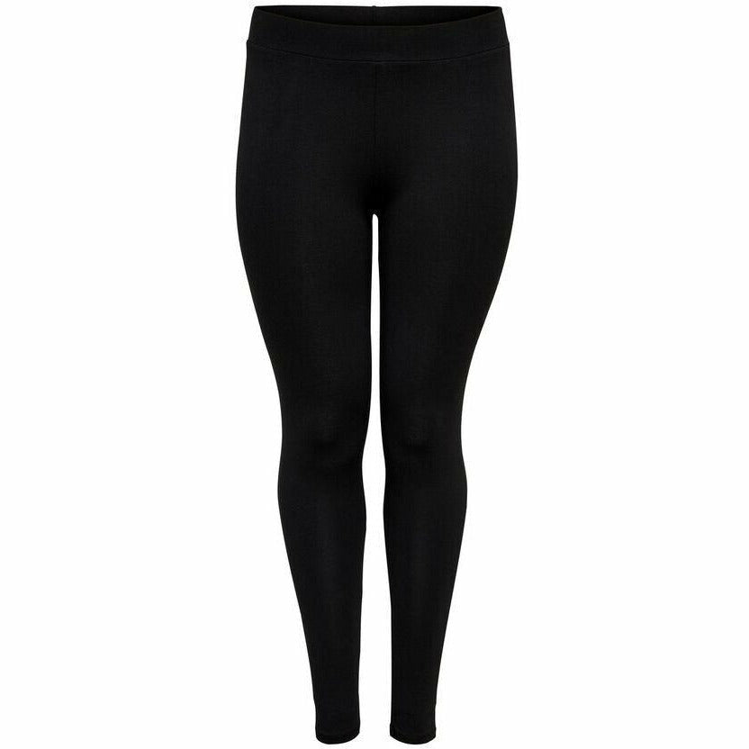 Only Carmakoma Black Cotton Leggings - Wardrobe Plus