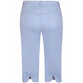 Zhenzi Capri Trousers in Blue - Wardrobe Plus