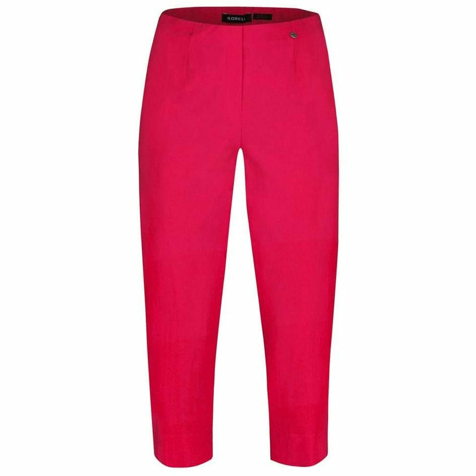 Robell Crop Trousers | Hot Pink - Wardrobe Plus