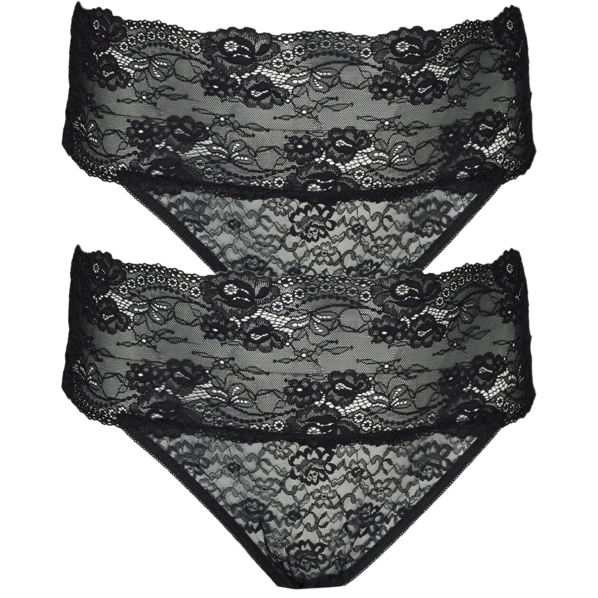 Zizzi Thong 2-Pack in Black