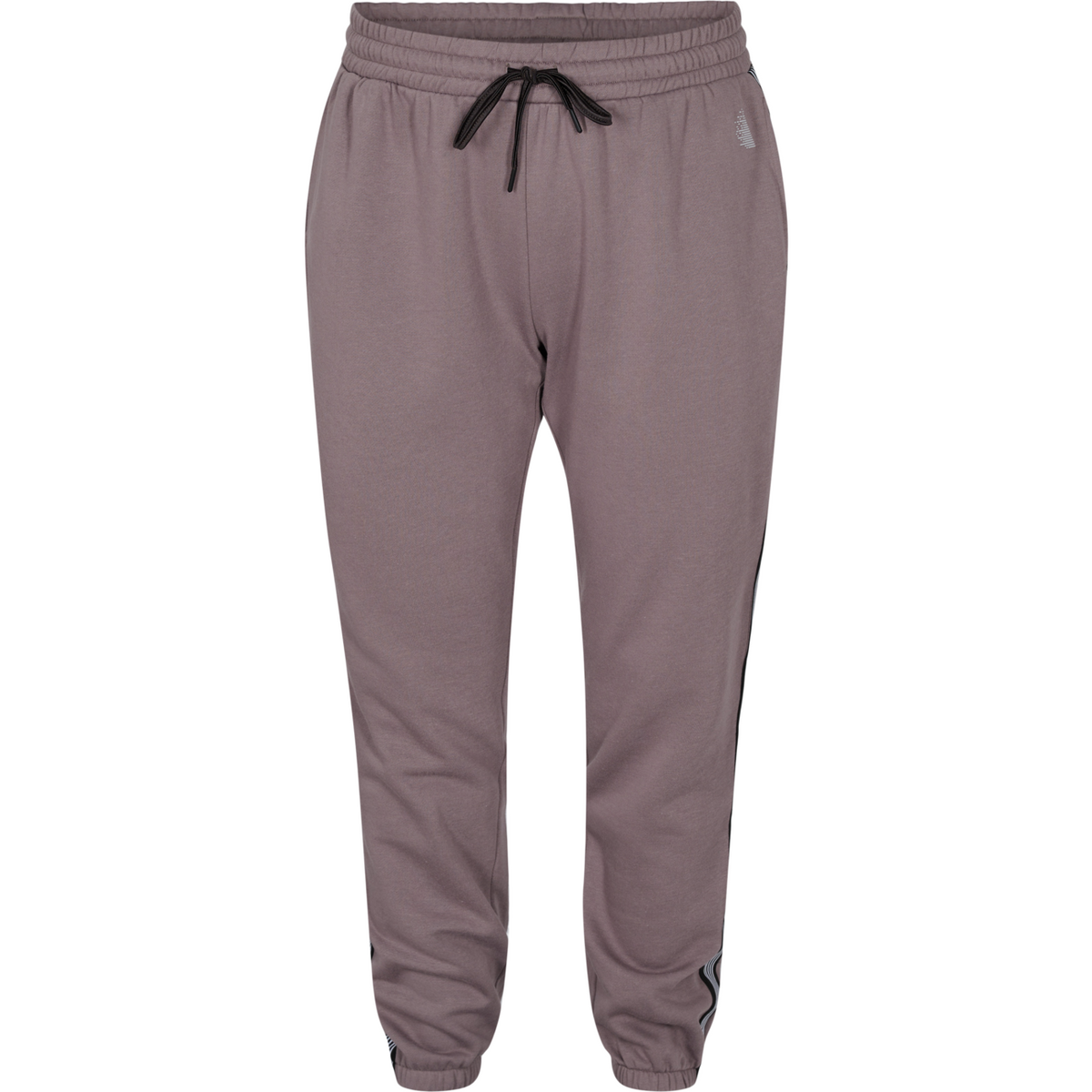Zizzi Track Pants in Taupe - Wardrobe Plus