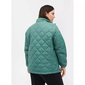 Zizzi Quilted Lightweight Jacket in Mint Green