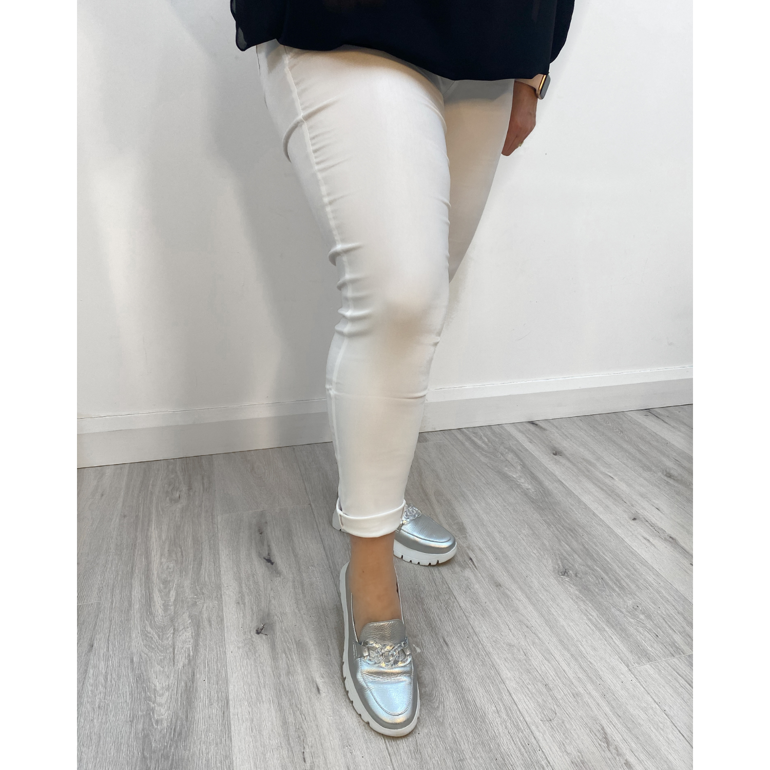 Lyla Treggings in White