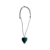Lucy Necklace in Black & Teal - Wardrobe Plus