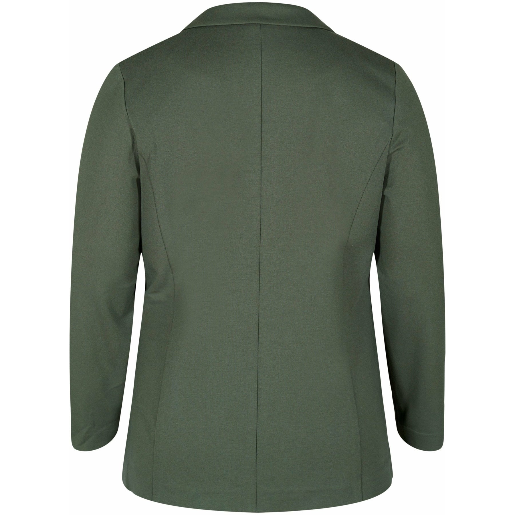 Zizzi Maddie Blazer in Khaki - Wardrobe Plus