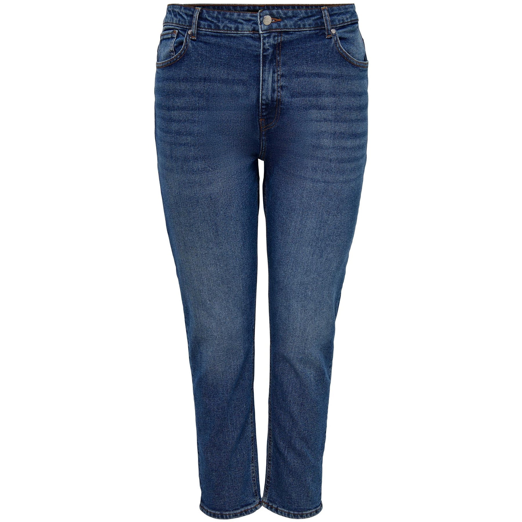 Only Carmakoma Mom Jeans in Dark Blue Denim - Wardrobe Plus