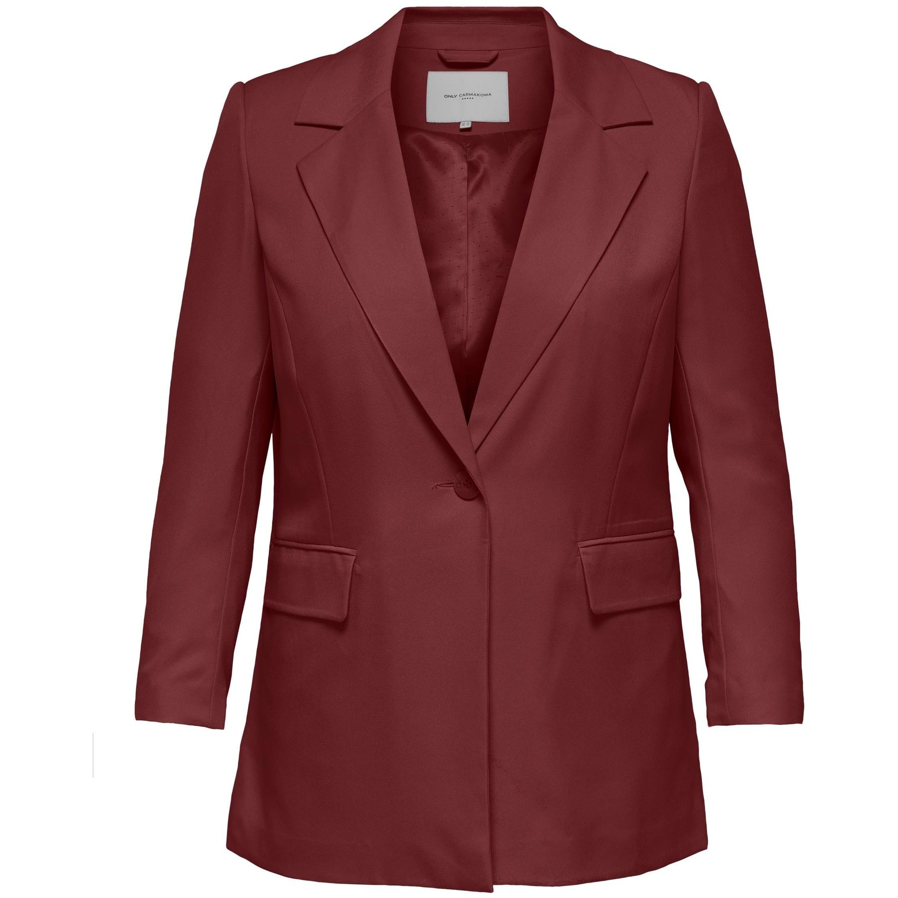 Only Carmakoma Blazer in Spiced Apple - Wardrobe Plus