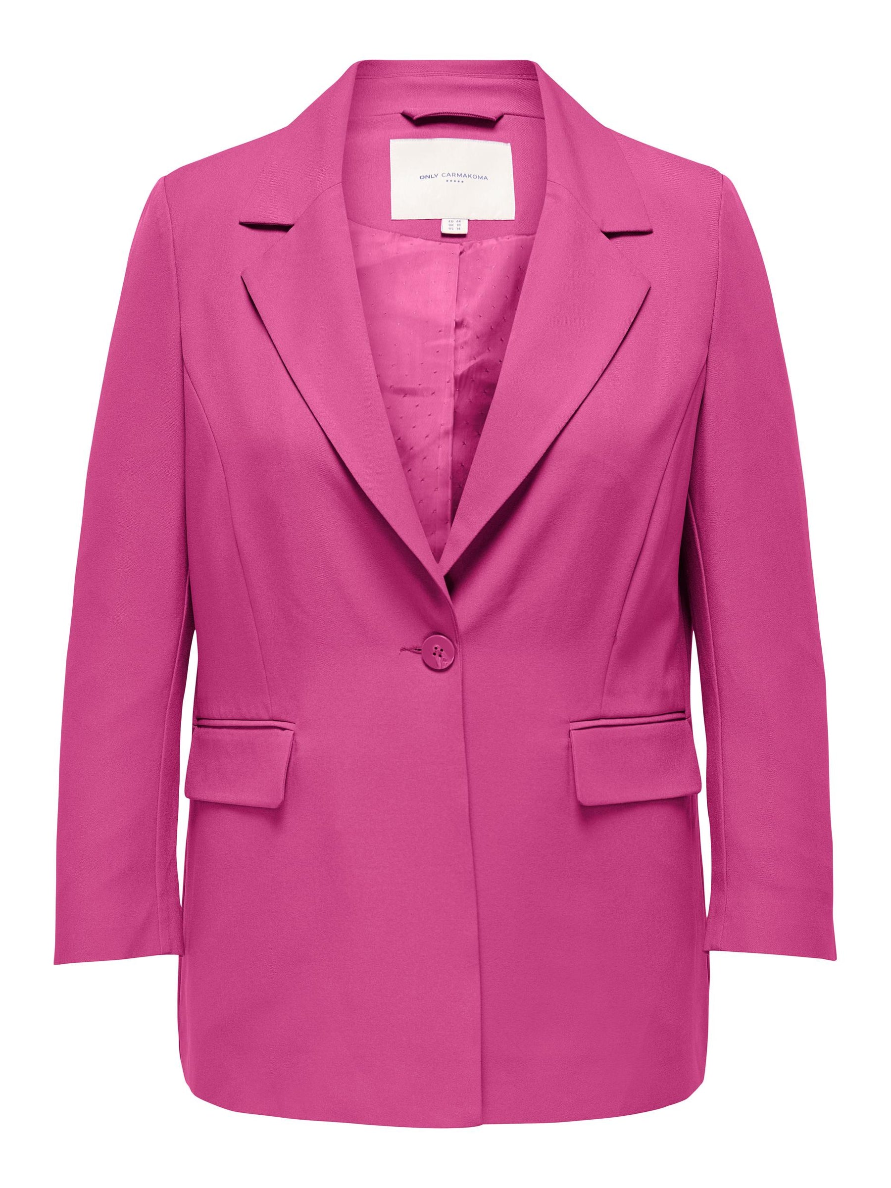 Only Carmakoma Blazer in Pink - Wardrobe Plus