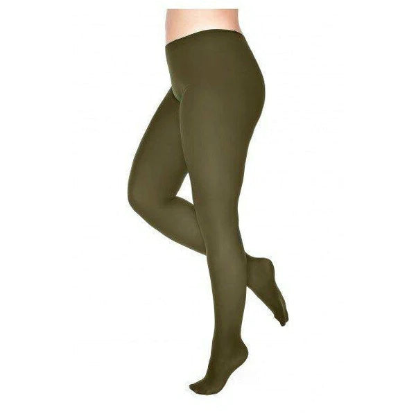 Pamela Mann 50 Denier Tights in Olive Green - Wardrobe Plus