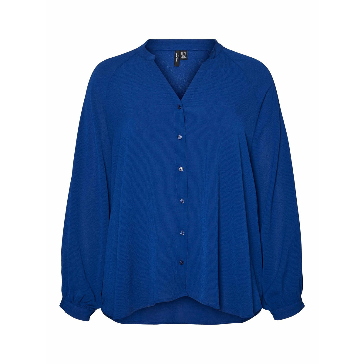 Vero Moda V-Neck Shirt in Blue - Wardrobe Plus