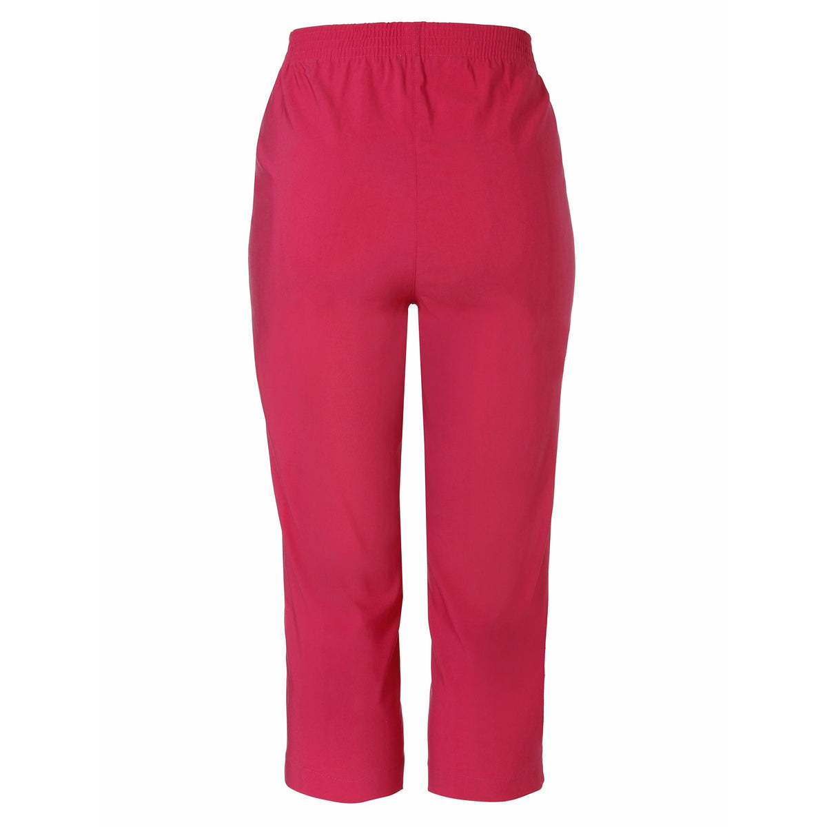 Via Appia Due Stretch Crop Trousers in Pink - Wardrobe Plus