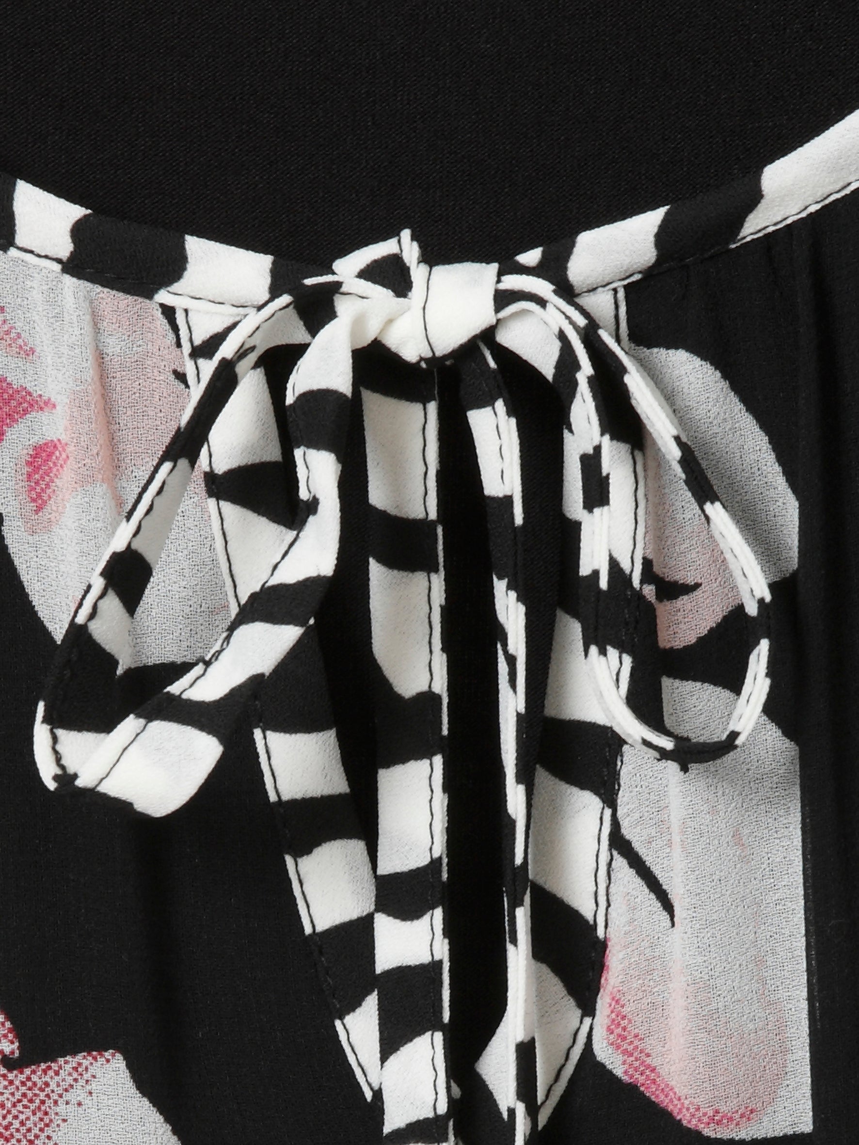 Via Appia Due Black Floral Dress - Wardrobe Plus