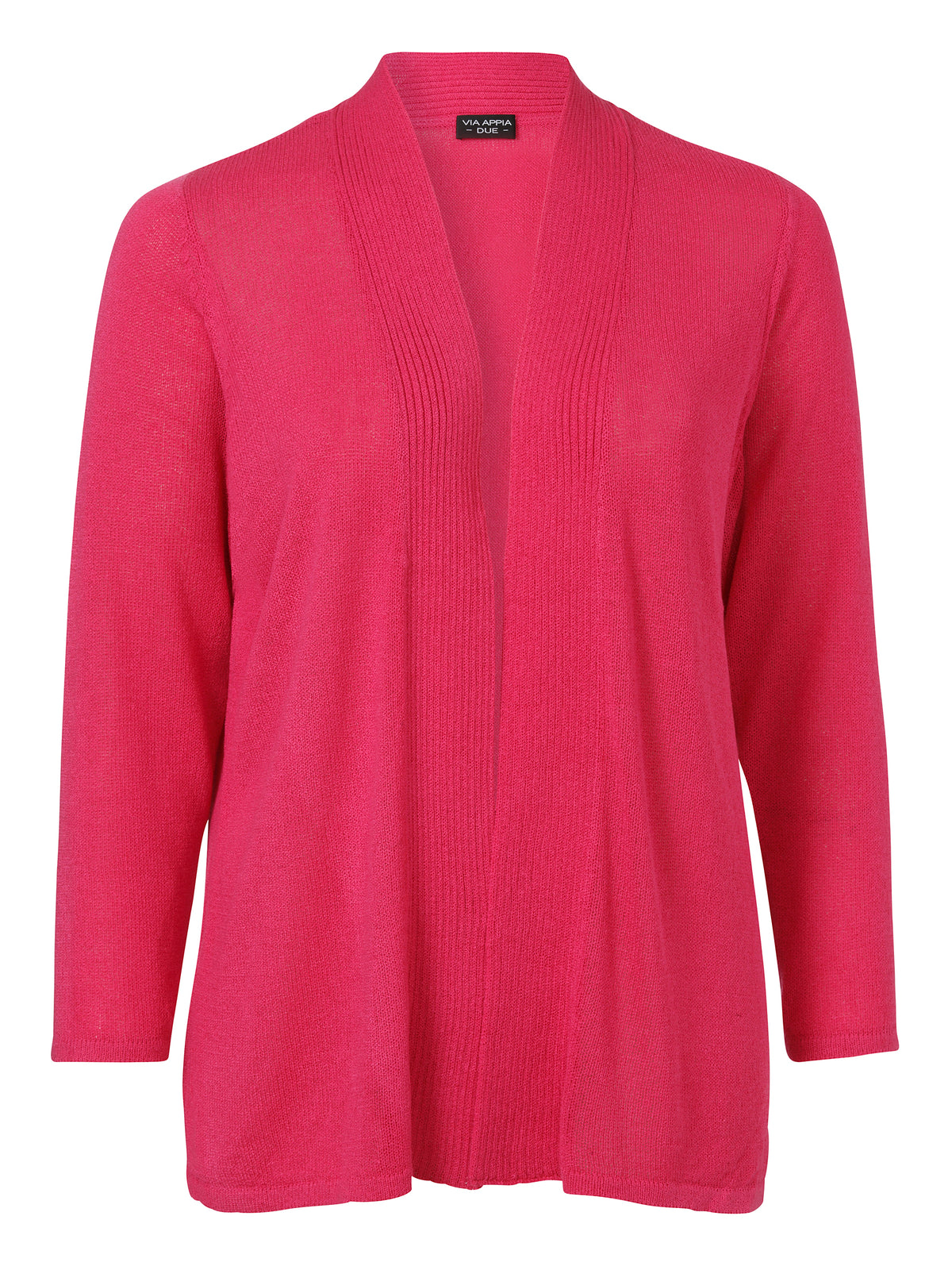 Via Appia Knit Cardigan in Pink - Wardrobe Plus