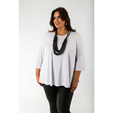 Mellomi Julie Reversible Top in White - Wardrobe Plus