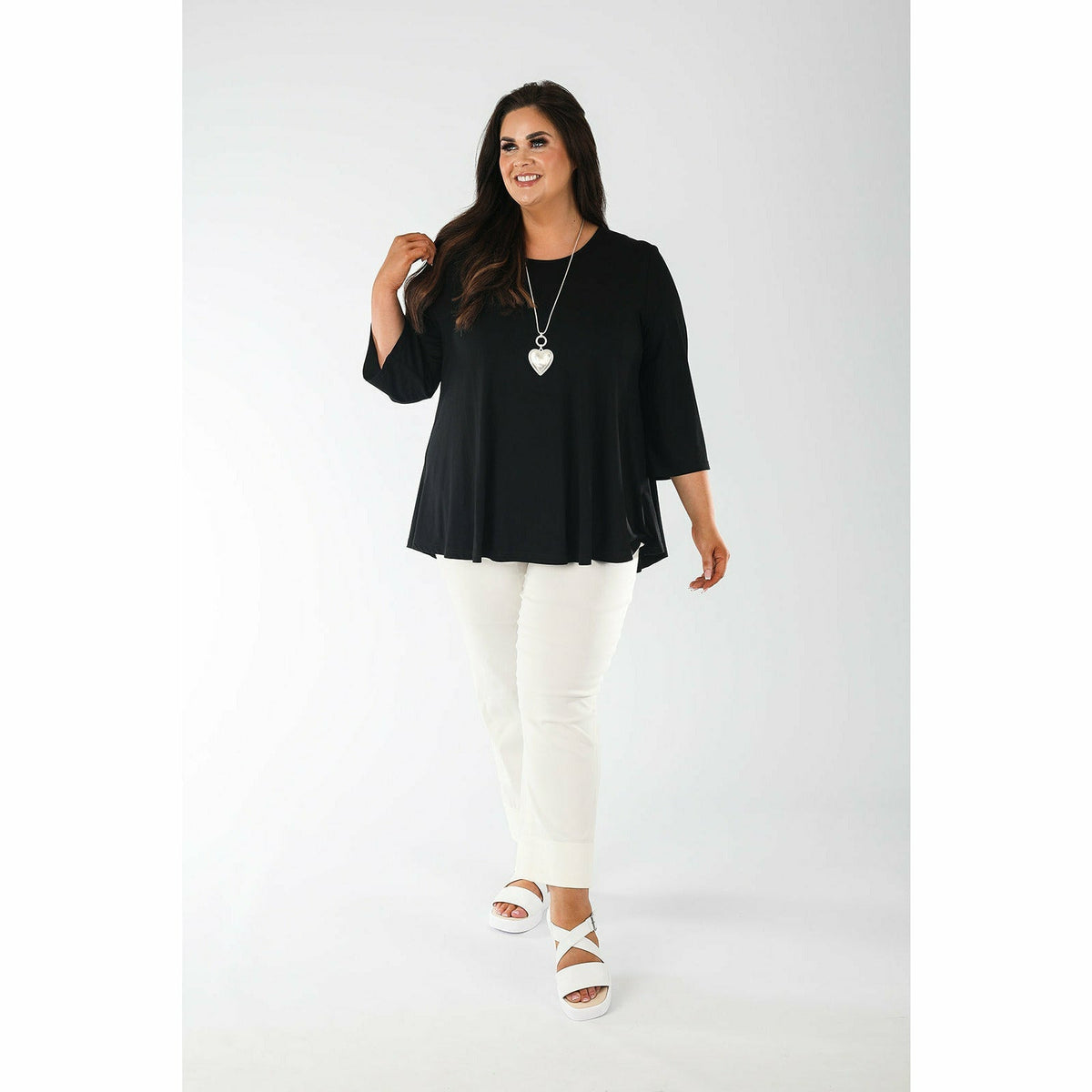 Mellomi Julie Reversible Top in Black - Wardrobe Plus