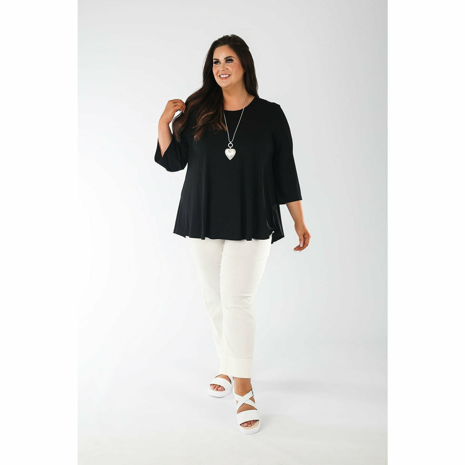 Mellomi Julie Reversible Top in Black - Wardrobe Plus