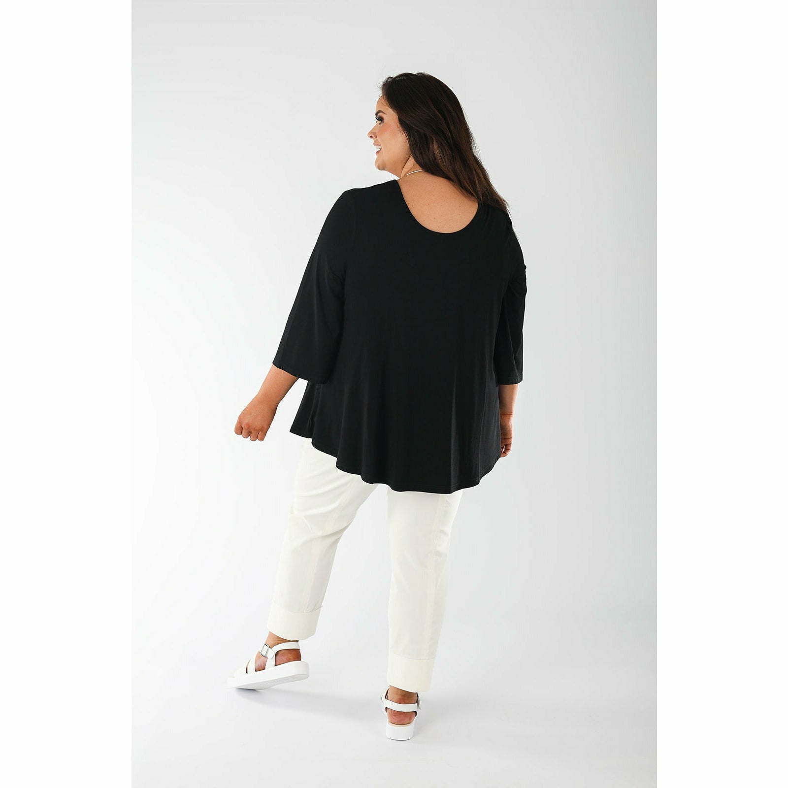 Mellomi Julie Reversible Top in Black - Wardrobe Plus