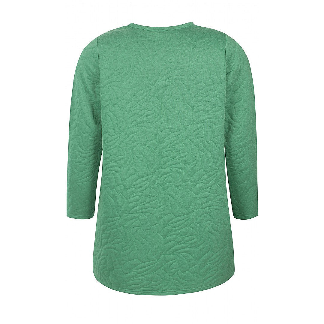 Zhenzi Reimer Longline Cardigan in Green - Wardrobe Plus
