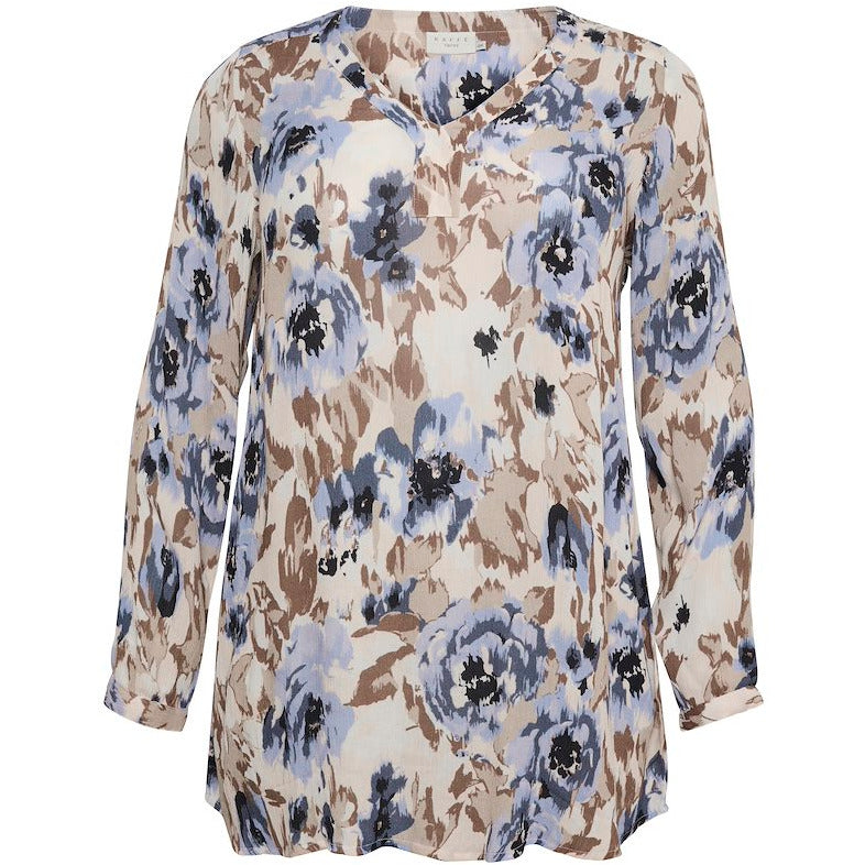 Kaffe Curve Sivio Tunic in Beige - Wardrobe Plus