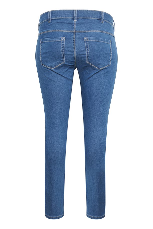 Kaffe Curve Vicka Jeans in Blue - Wardrobe Plus