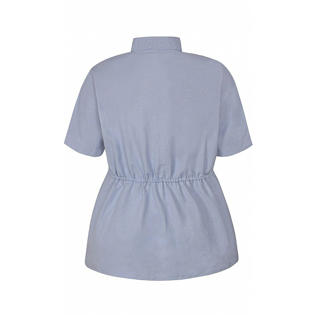 Zhenzi Toshi Shirt in Blue - Wardrobe Plus