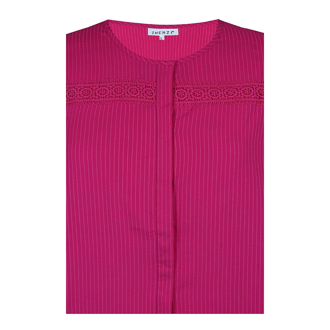 Zhenzi Melany Blouse in Pink - Wardrobe Plus